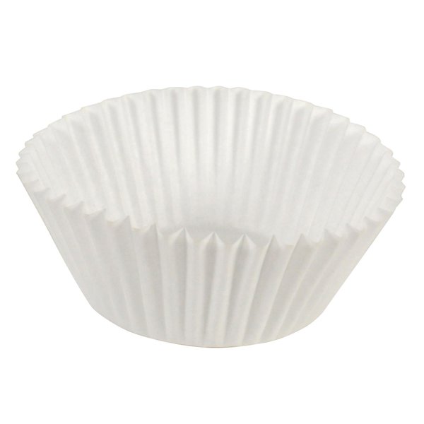 American 4.5" x 1.5" White Fluted Baking Cups 10000 PK 610032